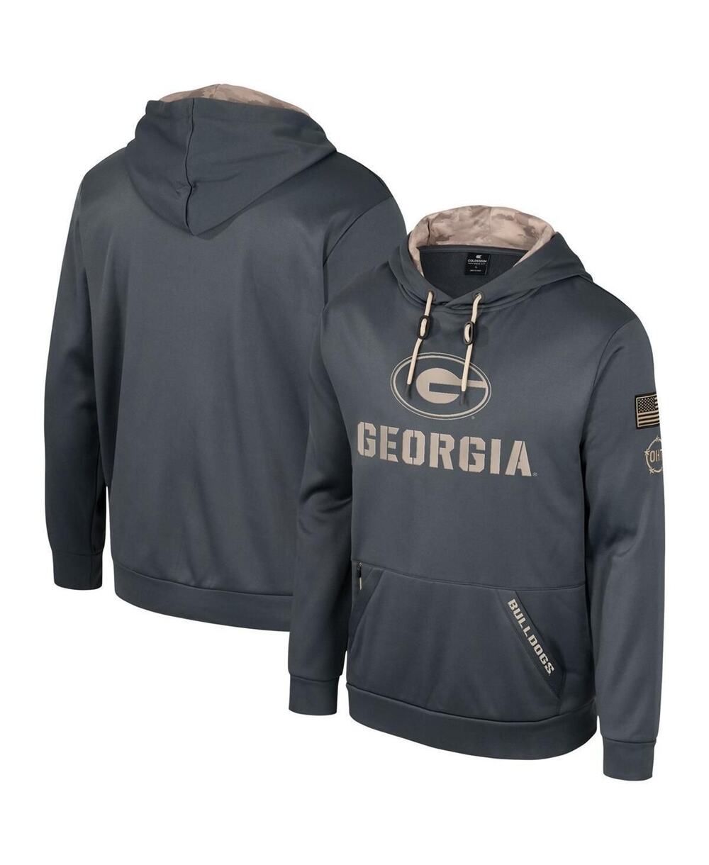 Men's Colosseum Charcoal Georgia Bulldogs OHT Military Appreciation Hoodie XL